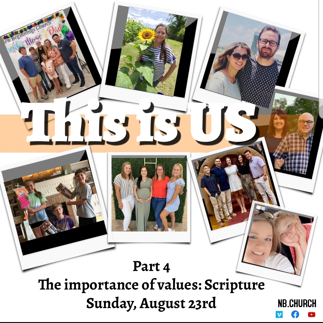 THE IMPORTANCE OF VALUES: APPLICATION OF SCRIPTURE-Week 4