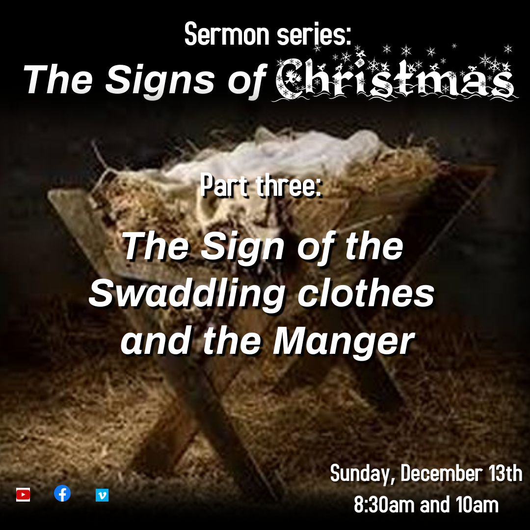 THE SIGN OF THE SWADDLING CLOTHES AND THE MANGER